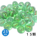 25 mm 玻璃珠 三花珠 中 一小包 15 顆入 定 40 玻璃彈珠童玩 建材玻璃珠 錸