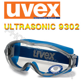 【米勒線上購物】護目鏡 德國 UVEX 9302 藍 防化學噴濺護目鏡 抗刮抗UV 頭戴 耳掛全套款