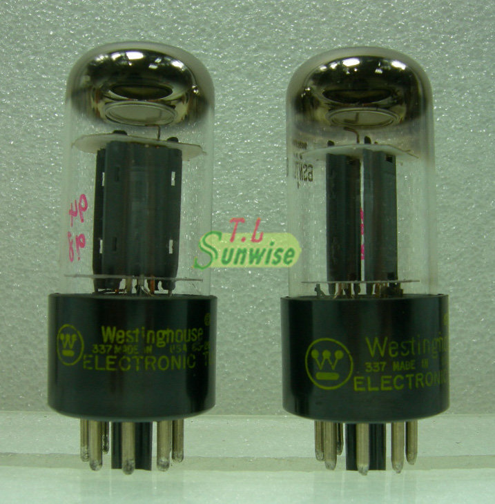 6SN7 ︽NO:6789 美國Westinghouse 6SN7 GTB 1對(如新品;使用過) 真空管