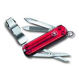 維氏 VICTORINOX NAIL CLIP系列8用指甲剪瑞士刀(0.6463.T)-透明紅款