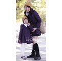 韓國專櫃款紫色圓點羊毛呢裙式大衣外套親子/母女裝/母女外套$公主款零碼超值價
