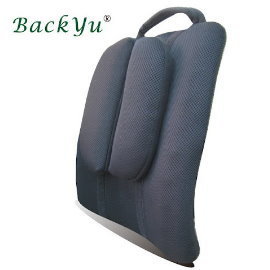 【BackYu背吉輕巧背墊】含醫療級凝膠,吸震舒壓,比矽膠,乳膠,記憶泡棉效果更佳,符合人體工學(可當腰墊,靠墊),台灣製