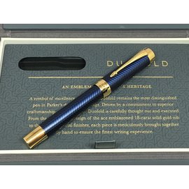 PARKER 派克 新款Duofold多福 世紀尊爵 藍金歲月鋼筆 18K筆尖 預購約一個月到貨