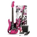 英國品牌 Jaxville 粉紅龐克電吉他套裝組 -全方位樂器-
