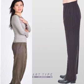ART TYPE 臺灣製造 A2805 搖粒毛超保暖褲 3L-4L 藍、咖啡、灰綠、黑 、暗紅 - 女男皆可穿