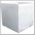 水磨石花器(白色正方型)＊(長30x寬30x高30cm)質感超優進口磨石子