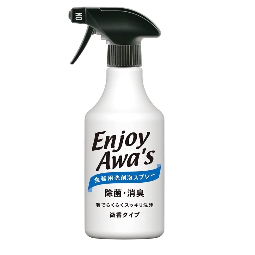 【JPGO日本購】日本製 火箭石鹼 awas Enjoy Awa’s 食器 洗碗用 泡沫清潔噴霧 #302
