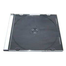 DigiStone 光碟片收納盒 單片超薄 5 mm CD/DVD硬殼收納盒 透明/黑底色 100PCS=&gt;台灣精品,台灣製造!!!