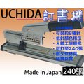 [釘書機 訂書機 UCHIDA NO. 1240N 可釘240張] 日本製造 Made in Japan 多功能 ~非KW Rapid MAX SDI