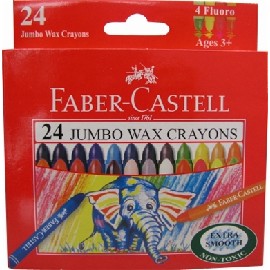 Faber-Castell輝柏 大象粗芯蜂蠟筆24色(120039)