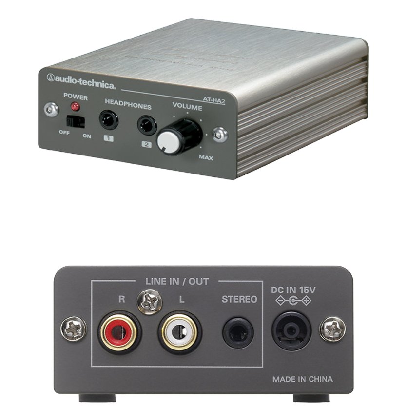 【特価最新品】[CK7843] 中古 Audio-technica ヘッドホンアンプ AT-HA65 2点セット 現状渡し ヘッドフォンアンプ