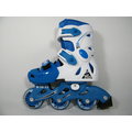 成功牌 SUCCESS 發光輪兒童伸縮溜冰鞋組(贈送背包頭盔和三合一護具)藍色S0480