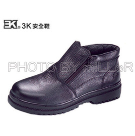 【米勒線上購物】安全鞋 3K 中筒拉鍊 實用型安全鞋 鋼頭工作鞋 100% 台灣製 可加購鋼底