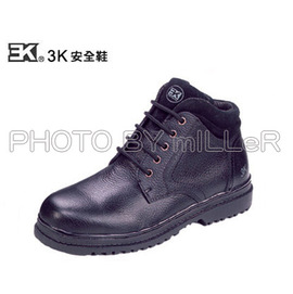 【米勒線上購物】安全鞋 3K 半統黑色 實用型安全鞋 鋼頭工作鞋 100% 台灣製 可加購鋼底