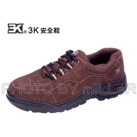 【米勒線上購物】安全鞋 3K 運動型安全鞋 咖啡色 有鋼頭工作鞋 100% 台灣製 可加購鋼底