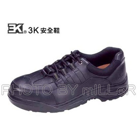 【米勒線上購物】安全鞋 3K 運動風格 安全鞋 黑色 有鋼頭工作鞋 100% 台灣製 可加購鋼底
