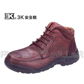 【米勒線上購物】安全鞋 3K 彈力休閒安全鞋 半統咖色 有鋼頭工作鞋 台灣製 可加購鋼底