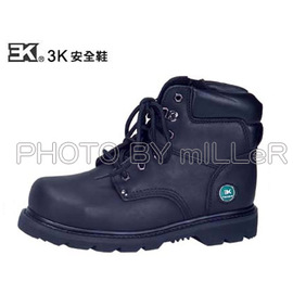 【米勒線上購物】安全鞋 3K 長筒黑色 固特異型安全鞋 有鋼頭工作鞋 可加購鋼底 100%台灣製