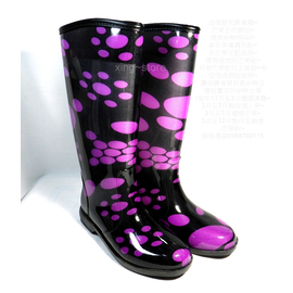 風靡日本~台灣製造女雨鞋~雨靴~內附原廠鞋墊~長雨靴~女雨靴~新款花色緊急到貨 (紫)