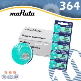 【鐘錶通】muRata(原SONY) 364 SR621SW / 1.55V / 單顆 / 日本製├鈕扣電池/手錶電池/水銀電池┤