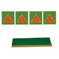 蒙特梭利教具：三角形分數嵌板 310700 310800