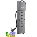 [o美國直購] Belkin 防護插座 BE112230-08 12 Outlet Home/Office Surge Protector with Telephone and Coaxial Protection(8 feet)