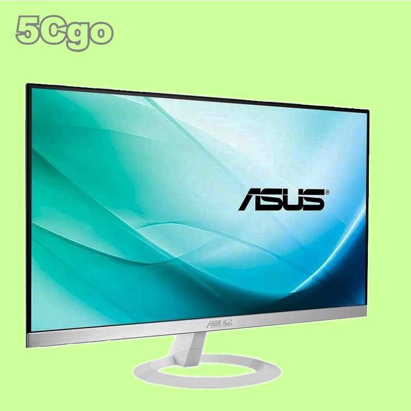 5Cgo【權宇】ASUS華碩VZ249H-W 24吋無邊框寬螢幕/不閃屏/低藍光/D-SUB,HDMI/IPS面板 含稅