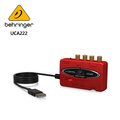 BEHRINGER UCA222 錄音介面 -具有數位輸出2進2出USB /音頻接口/原廠公司貨
