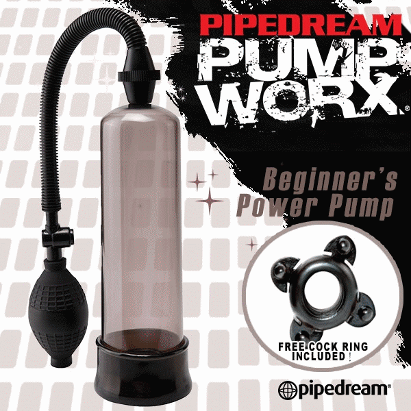 美國進口PIPEDREAM．PUMP WORX系列-真空助勃器-Beginners Power Pump