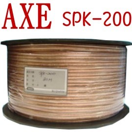 《鈞釩音響》台灣製〔AXE〕 喇叭線＊SPK-200銅絲發燒線（1巻80）
