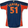 貳拾肆棒球--限定品Mizuno pro 2006WBC日本代表鈴木一朗Ichiro客場球員版球衣
