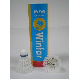 Winfar M96 練習級尼龍羽毛球 白色(1筒6個入)