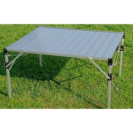 【台灣黑熊】980H鋁合金輕巧桌 TAB-980H（高度三段可調）蛋捲桌 摺疊桌 折合桌 露營 野餐