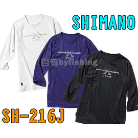 ◎百有釣具◎SHIMANO 品牌 XEFO SH-216J 四分袖T恤∼黑 LL吸水速乾　抗UV