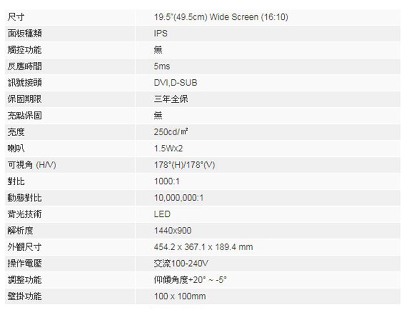 Asus 來電享優惠 Vc209t 19 5 16 10寬 Ips 黑 1440x900 喇叭 下單前 煩請電聯 留言 現貨 預排 Pchome商店街 台灣no 1 網路開店平台