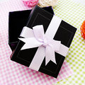 黑色配紫色蝴蝶結手錶包裝禮盒（ME29）