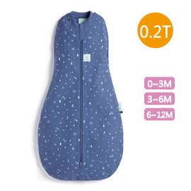 ergoPouch ergoCocoon 二合一舒眠包巾 0.2T(0~12m)星空藍-懶人包巾