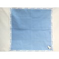 SNOOPY(史努比)41x41cm大手帕/三角巾/便當包巾/藍 日本製 4901610672914