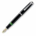 Pelikan百利金Ｍ805黑桿白夾18k鋼筆
