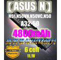 【ASUS N,B】平板 N51,N50VN,N50VC,N50,A32-N50系列4800mAh筆電電池★保固12個月★原廠