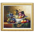 (大幅)水果畫果實畫-1(羅丹畫廊)含框105X134公分(100％手繪)