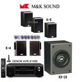 台中 *崇仁視聽音響* DENON AVR-X1000 + M&amp;K 【MK SOUND 】K-5+K-4+KX-10 (3D影音)