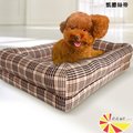 【凱蕾絲帝】太空記憶寵物時尚床墊-中小型犬專用 60*40*5CM-英倫粉格