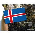 【衝浪小胖】冰島國旗貼紙／機車／汽車／抗UV／防水／Iceland／各國家均有販售