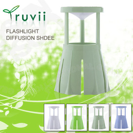 【Truvii】手電筒光罩-(灰綠).反射燈罩,不同尺寸手電筒即可轉換成露營燈,桌燈,釣魚燈