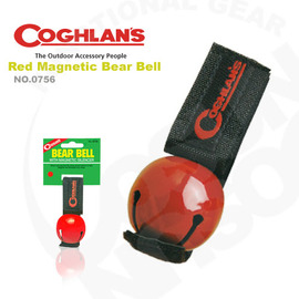 【Coghlans -加拿大】可消音熊鈴 Colored Bear Bell with Magnetic Silencer.警告動物.鈴鐺 / 0756-(紅)