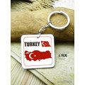 【衝浪小胖】土耳其國旗鑰匙圈/Turkey/汽車/機車/多國款式可選購/TVBS-N獨家