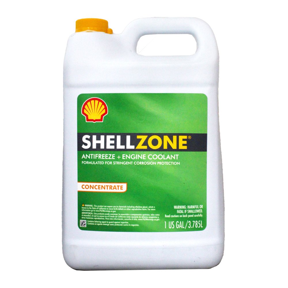 【易油網】美國原裝 SHELL ZONE 100% COOLANT 水箱精 一加侖裝