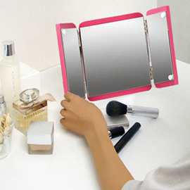 《C&amp;B》綺麗佳人粉彩日式桌上三面化妝鏡