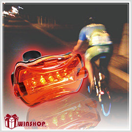 【Q禮品】B0975 5LED 高亮度腳踏車尾燈/後燈/夜間安全/警示/自行車/閃光車尾燈，附專用快拆腳架